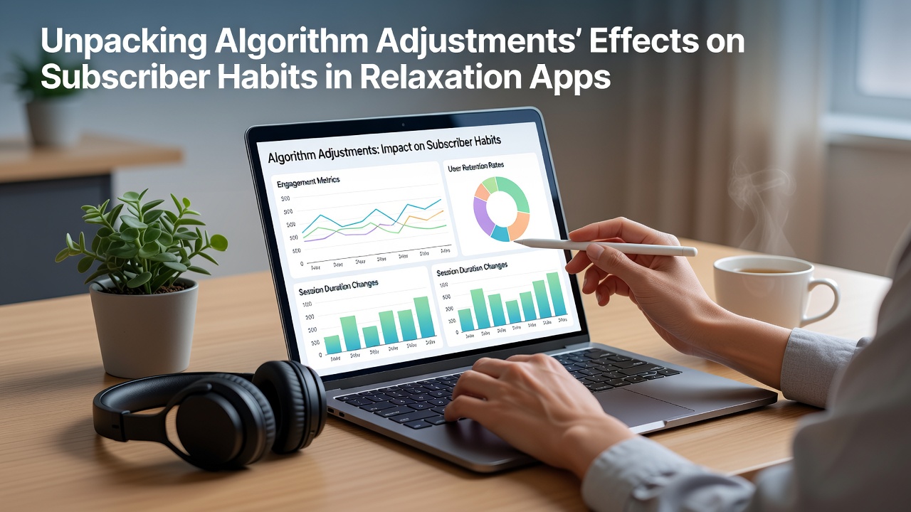 Unpacking Algorithm Adjustments' Effects on Subscriber Habits in Relaxation Apps